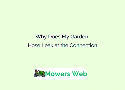 Why Does My Garden Hose Leak at the Connection