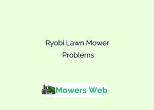 Ryobi Lawn Mower Problems