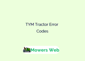 TYM Tractor Error Codes