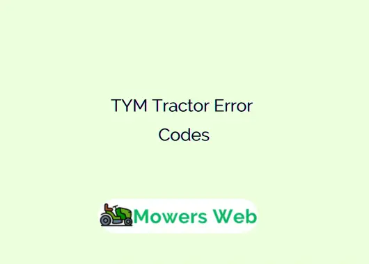 TYM Tractor Error Codes