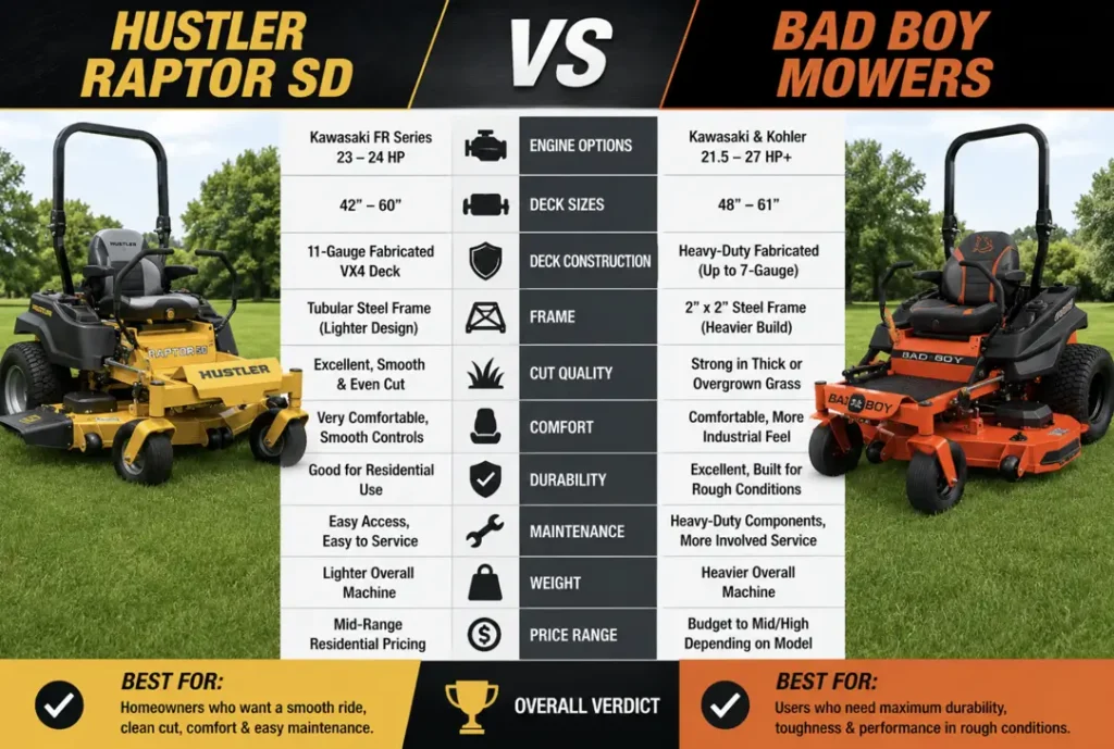 Raptor SD vs Bad Boy