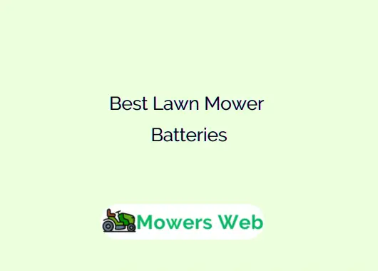 Best Lawn Mower Batteries