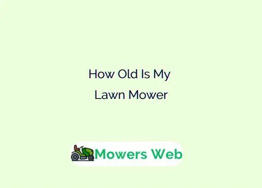 How Old Is My Lawn Mower
