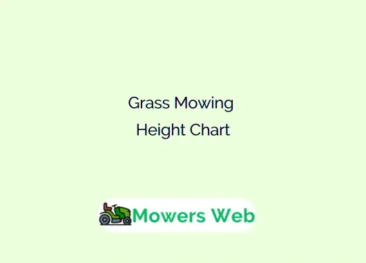 Grass Mowing Height Chart