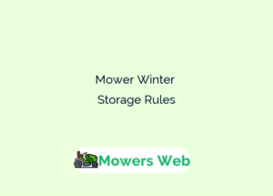 Mower Winter Storage Rules