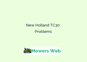 New Holland TC30 Problems