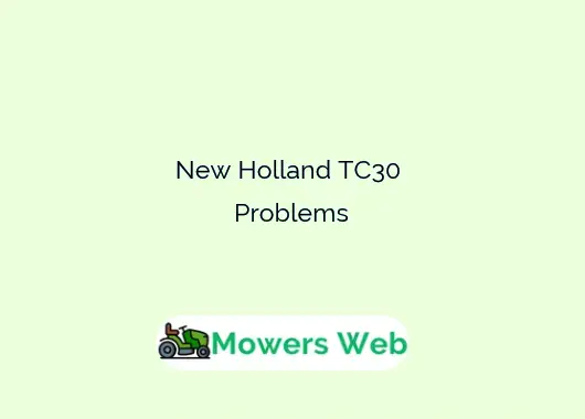 New Holland TC30 Problems
